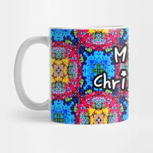 Colorful Christmas tree patterns. Mug